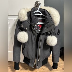 Moose Knuckles Authentic Women's Bomber with Pompoms